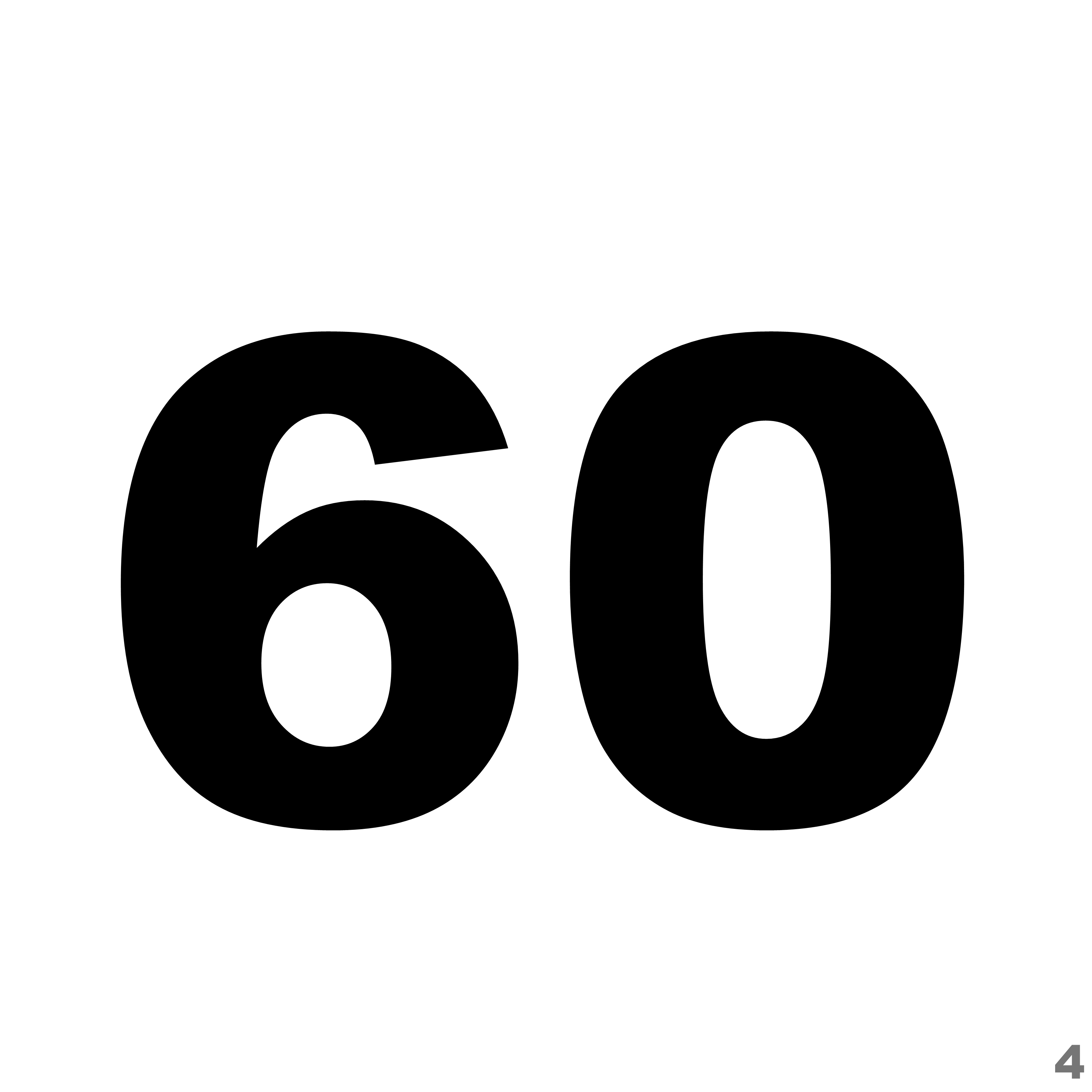 超大數字 60