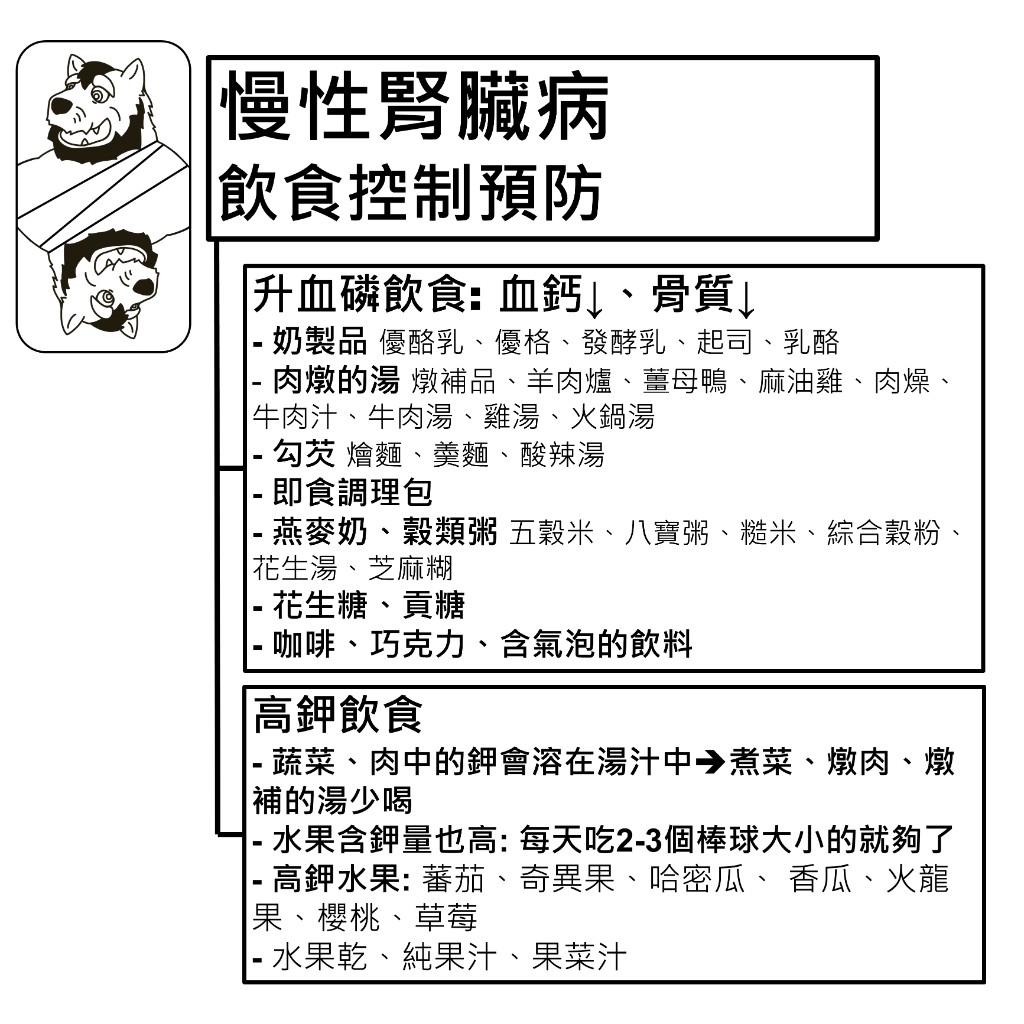 慢性腎臟病飲食控制：會升血磷的食物清單，以及高鉀飲食與高鉀水果的注意事項
